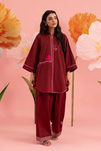 Stitched Embroidered Lawn Shirt+ Shalwar