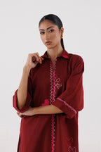 Stitched Embroidered Lawn Shirt+ Shalwar