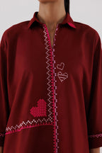 Stitched Embroidered Lawn Shirt+ Shalwar