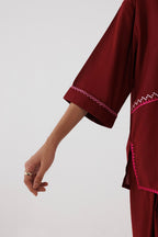Stitched Embroidered Lawn Shirt+ Shalwar