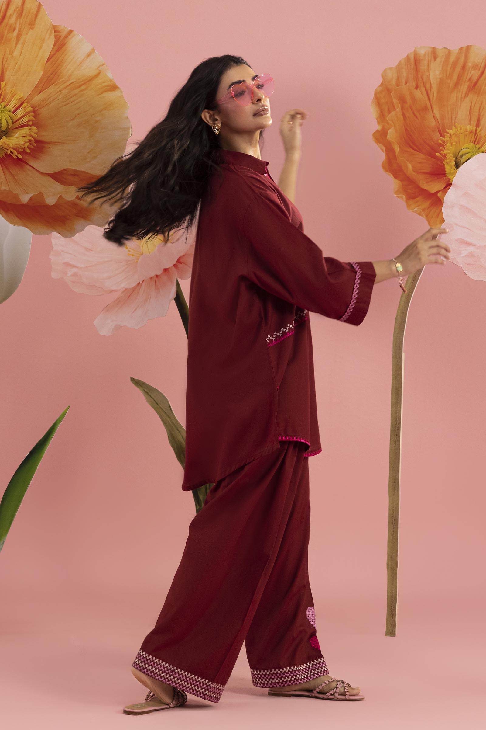 Stitched Embroidered Lawn Shirt+ Shalwar