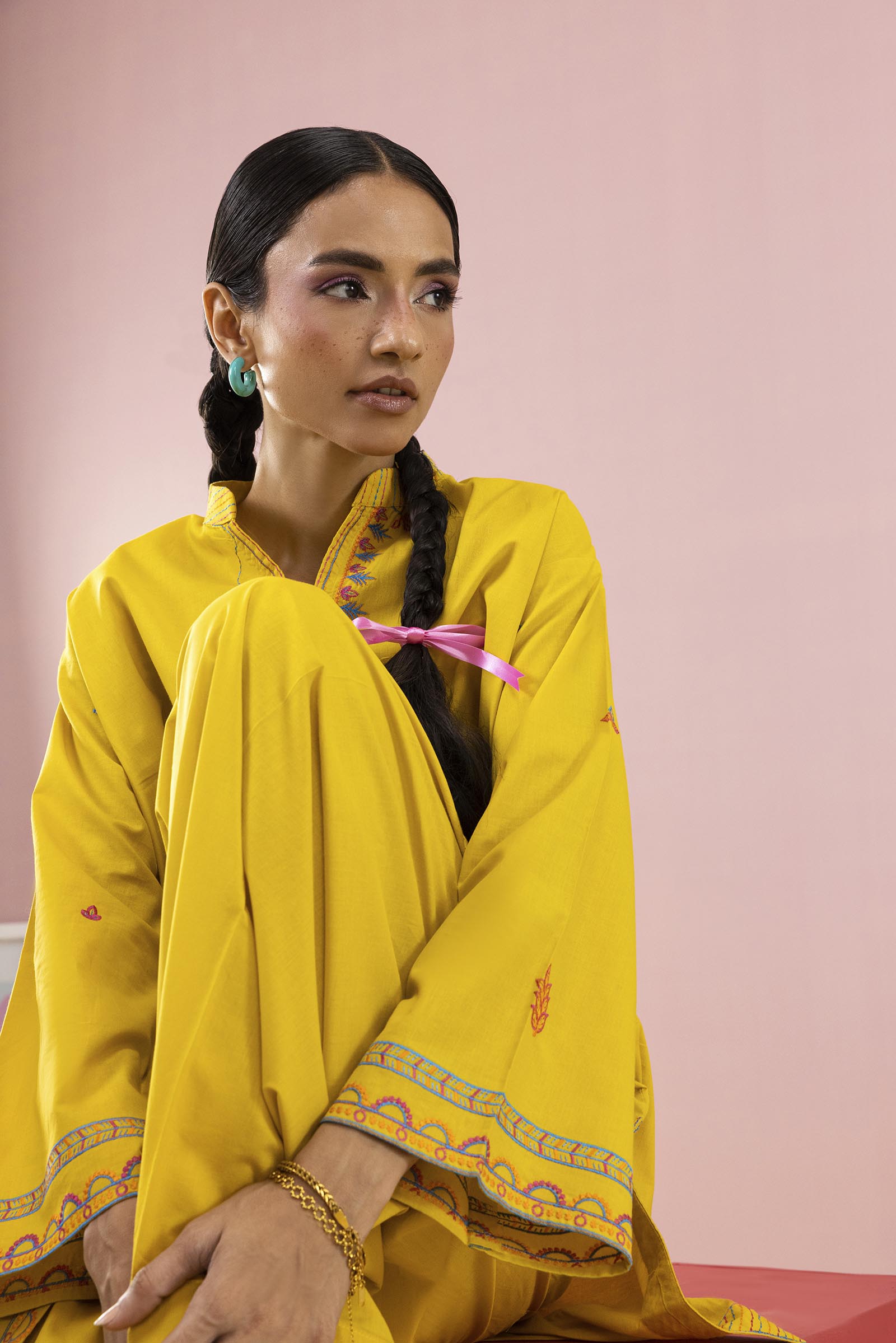 Stitched Embroidered Lawn Shirt+ Shalwar