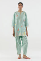 Stitched Embroidered Lawn Shirt+ Shalwar