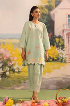 Stitched Embroidered Lawn Shirt+ Shalwar