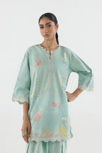 Stitched Embroidered Lawn Shirt+ Shalwar