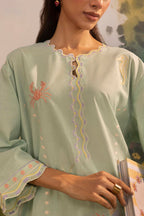 Stitched Embroidered Lawn Shirt+ Shalwar