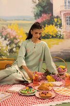 Stitched Embroidered Lawn Shirt+ Shalwar