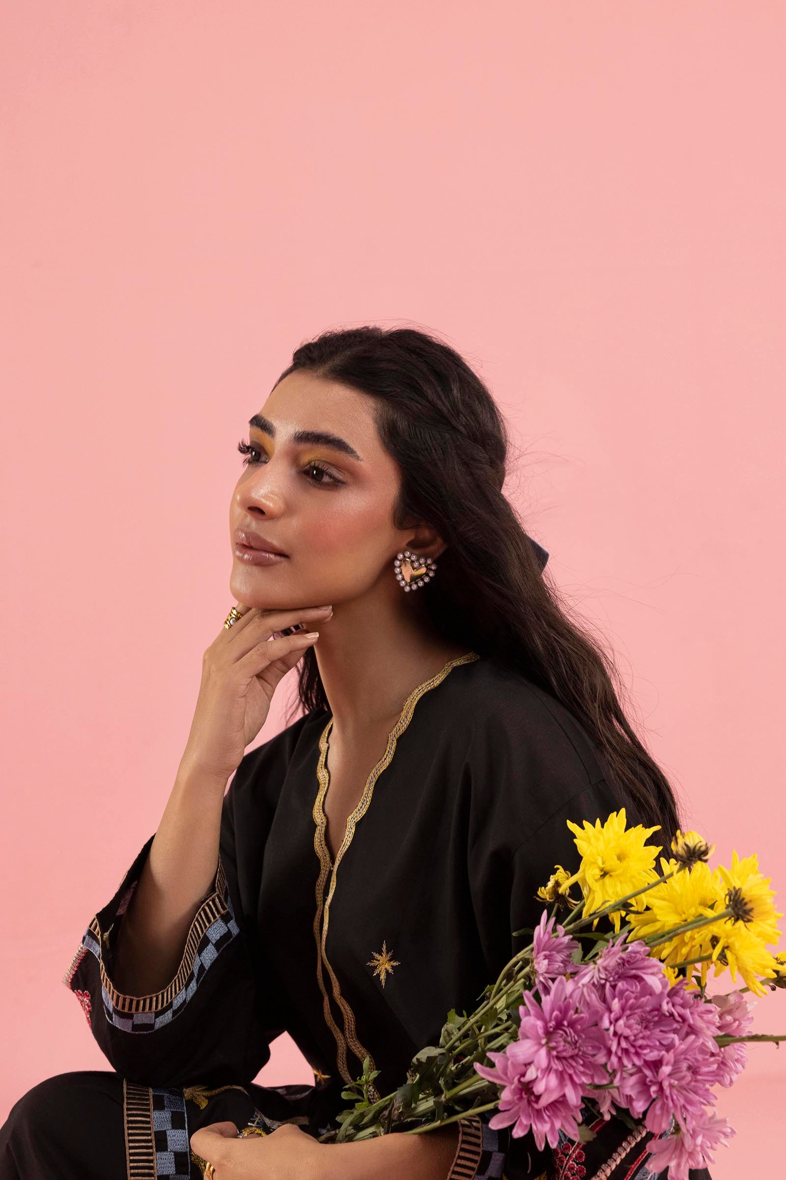 Stitched Embroidered Lawn Shirt+ Shalwar