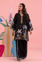 Stitched Embroidered Lawn Shirt+ Shalwar