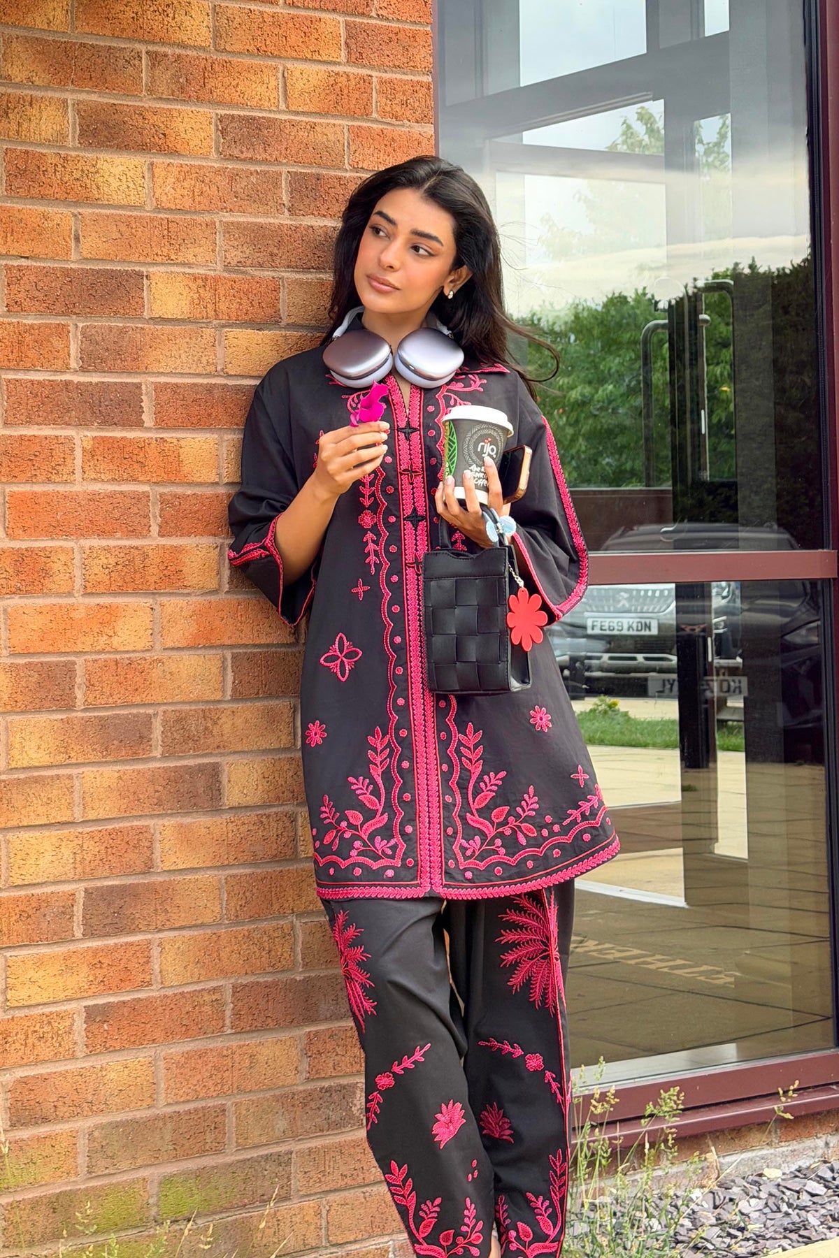 Stitched Embroidered Lawn Shirt+ Shalwar Main image