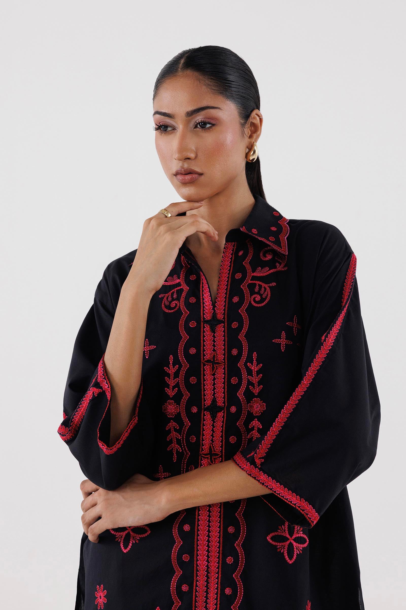 Stitched Embroidered Lawn Shirt+ Shalwar
