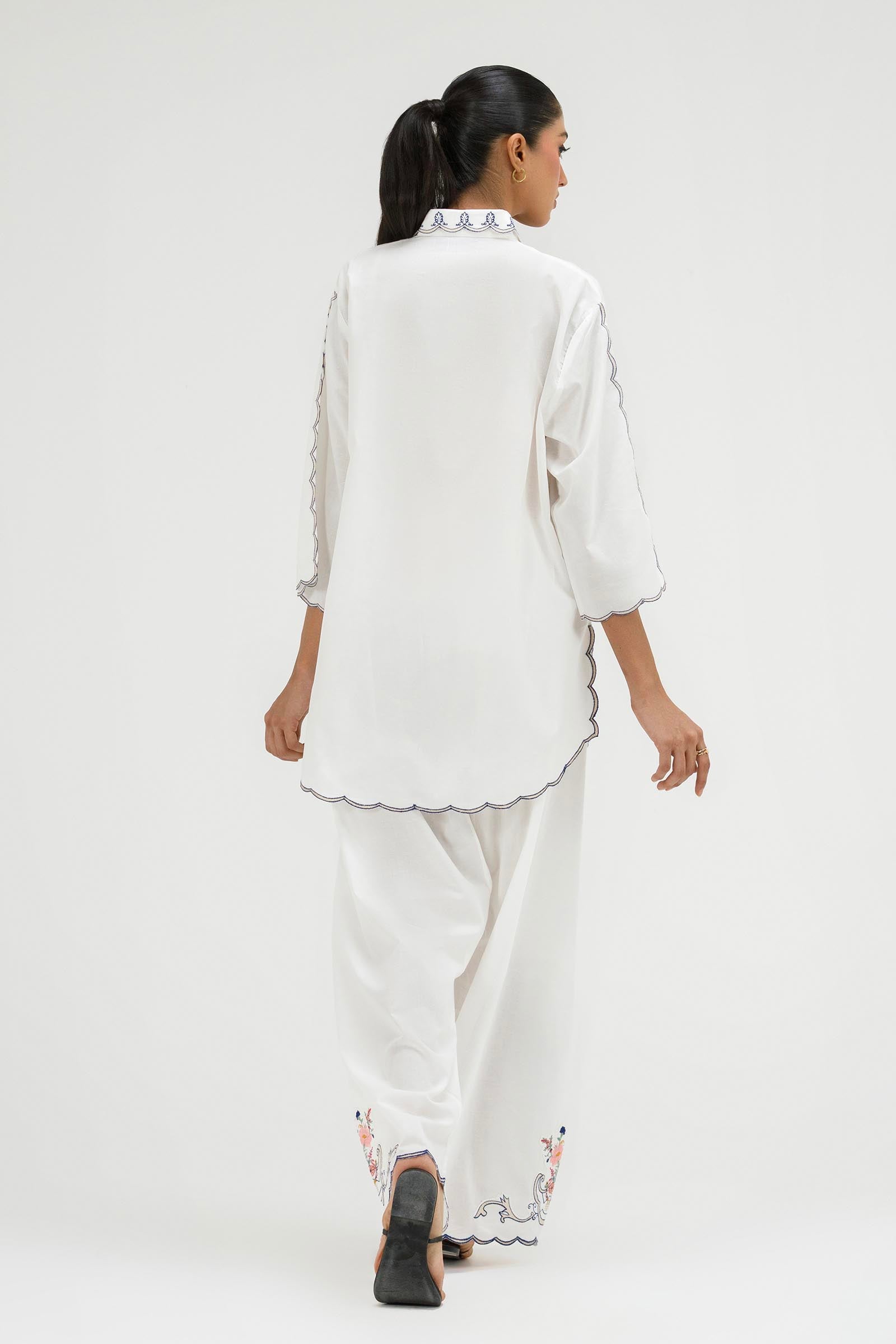 Stitched Embroidered Lawn Shirt+ Shalwar