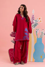 Stitched Embroidered Cambric Shirt+ Shalwar