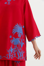 Stitched Embroidered Cambric Shirt+ Shalwar