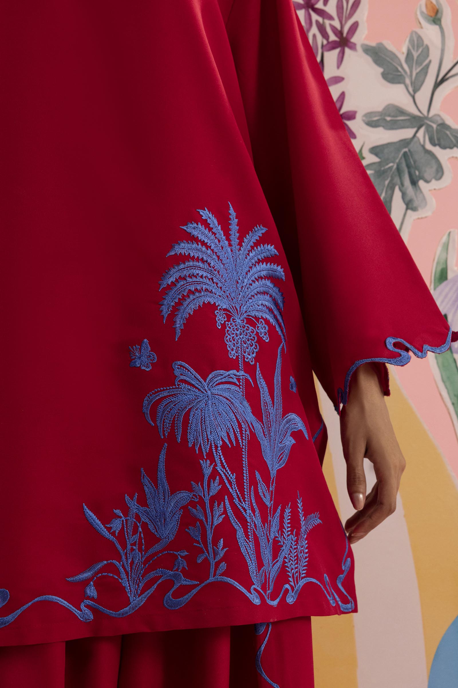 Stitched Embroidered Cambric Shirt+ Shalwar