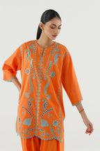 Stitched Embroidered Lawn Shirt+ Shalwar