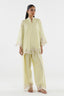 Stitched Embroidered Leno Kara Shirt+ Shalwar
