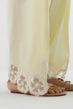 Stitched Embroidered Leno Kara Shirt+ Shalwar