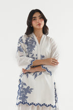Stitched Embroidered Lawn Shirt+ Shalwar