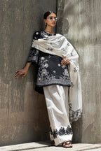 Stitched Embroidered Lawn Suit