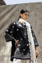 Stitched Embroidered Lawn Suit