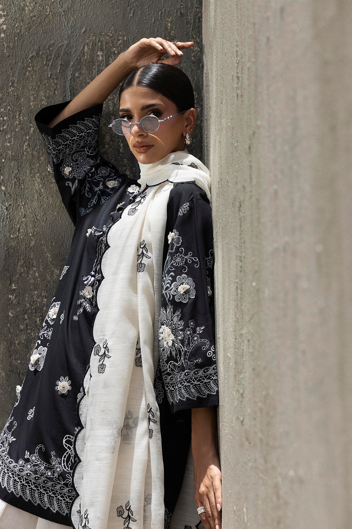 Stitched Embroidered Lawn Suit