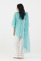 Stitched Embroidered Lawn Suit