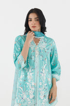 Stitched Embroidered Lawn Suit