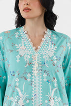 Stitched Embroidered Lawn Suit
