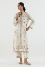 Stitched Embroidered Lawn Shirt+ Culotte