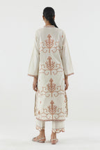 Stitched Embroidered Lawn Shirt+ Culotte