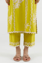 Stitched Embroidered Lawn Shirt+ Culotte