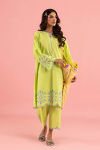 Stitched Embroidered Lawn Shirt+ Culotte