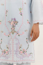 Stitched Embroidered Lawn Shirt+ Culotte