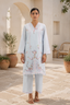 Stitched Embroidered Lawn Shirt+ Culotte