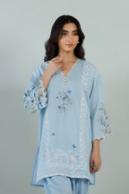 Stitched Embroidered Lawn Shirt+ Shalawar