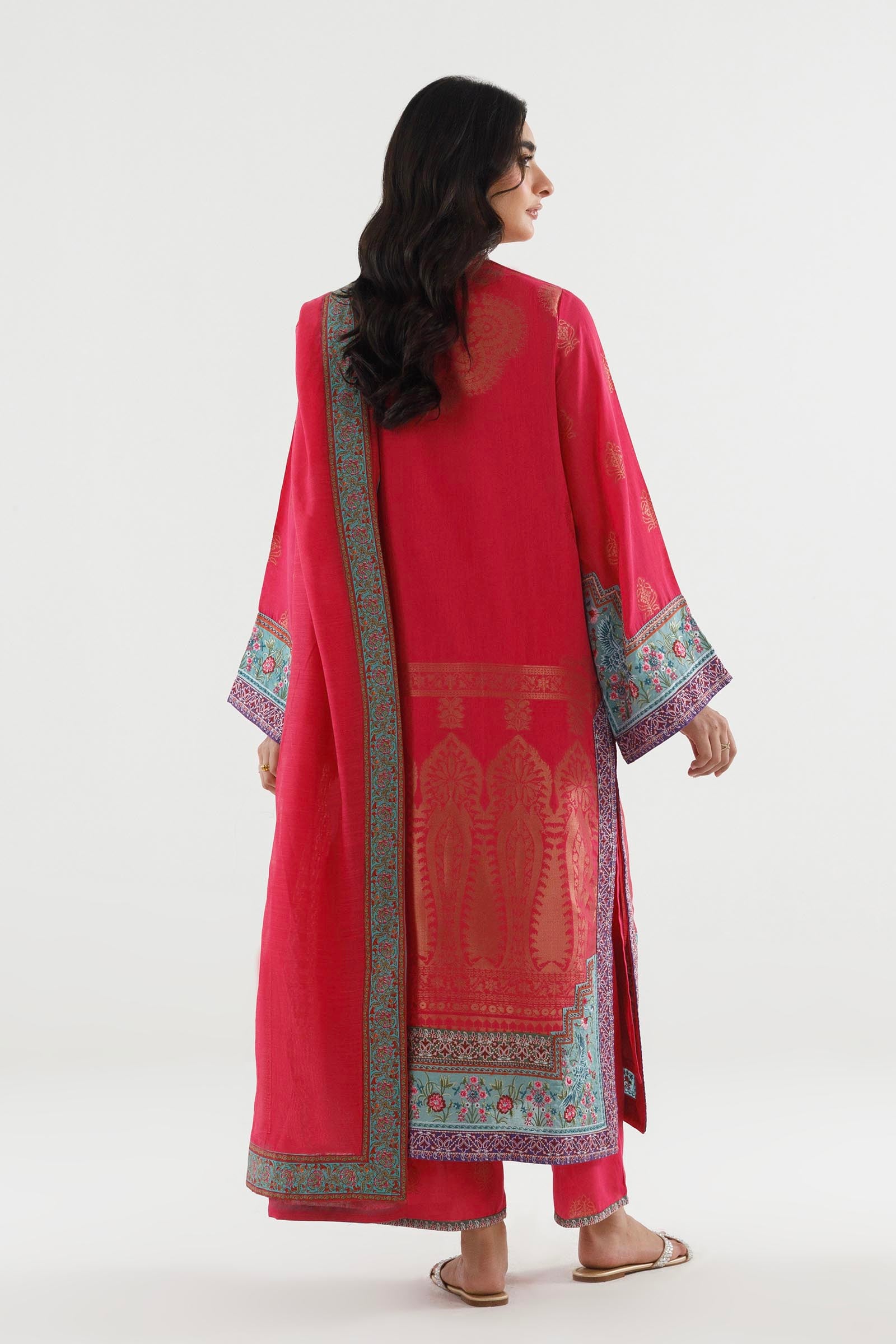 Stitched Embroidered Jacquard Suit