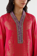 Stitched Embroidered Jacquard Suit