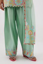 Stitched Embroidered Lawn Suit