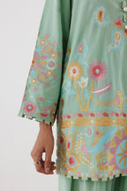 Stitched Embroidered Lawn Suit