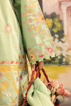 Stitched Embroidered Lawn Suit