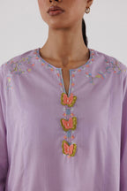 Stitched Embroidered Lawn Shirt+ Culotte