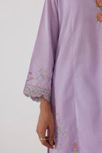 Stitched Embroidered Lawn Shirt+ Culotte