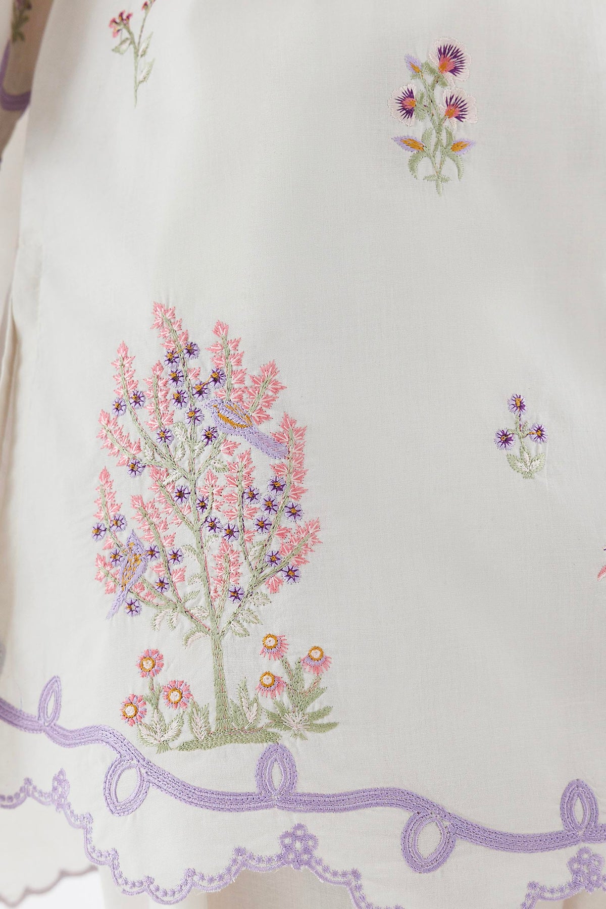 Stitched Embroidered Lawn Shirt+ Shalwar