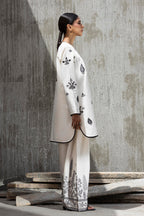 Stitched Embroidered Lawn Shirt+ Culotte