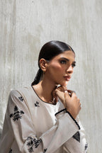 Stitched Embroidered Lawn Shirt+ Culotte