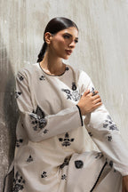Stitched Embroidered Lawn Shirt+ Culotte