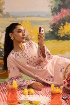 Stitched Embroidered Lawn Shirt+ Shalwar
