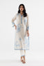 Stitched Embroidered Slub Lawn Shirt+ Culotte