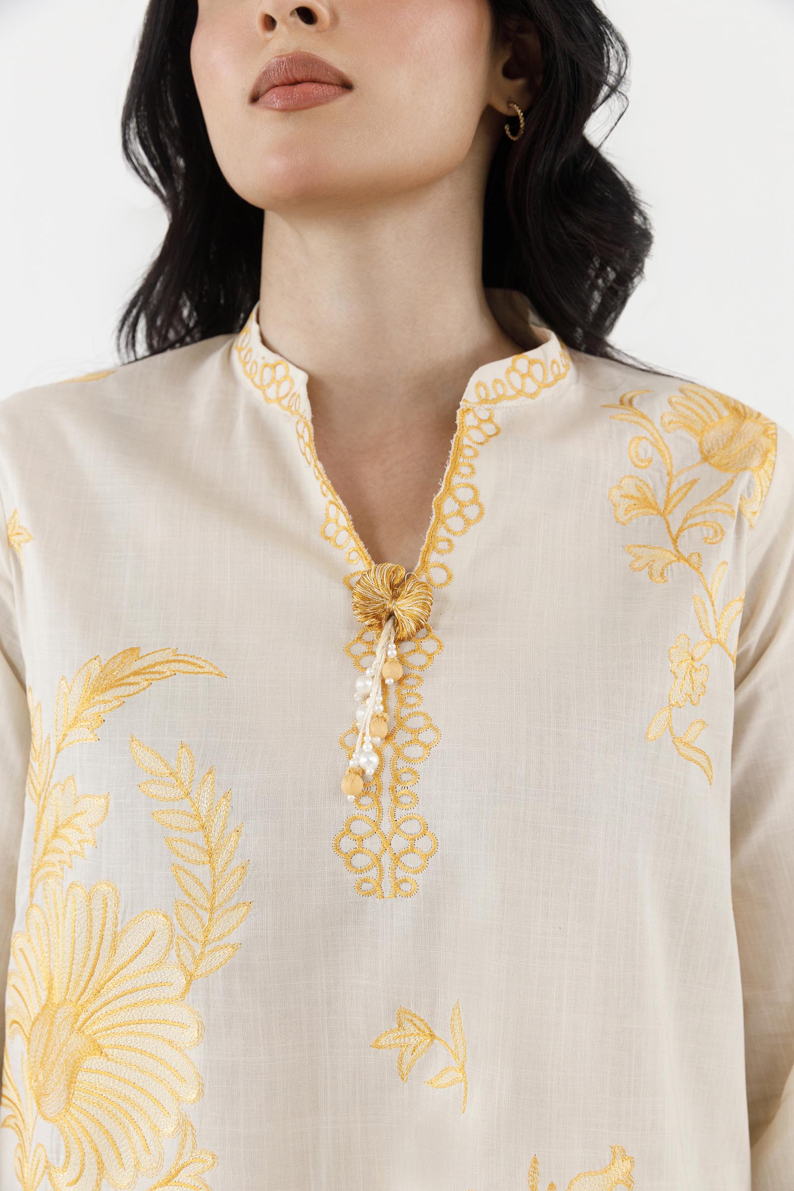 Stitched Embroidered Lawn Shirt+ Shalwar